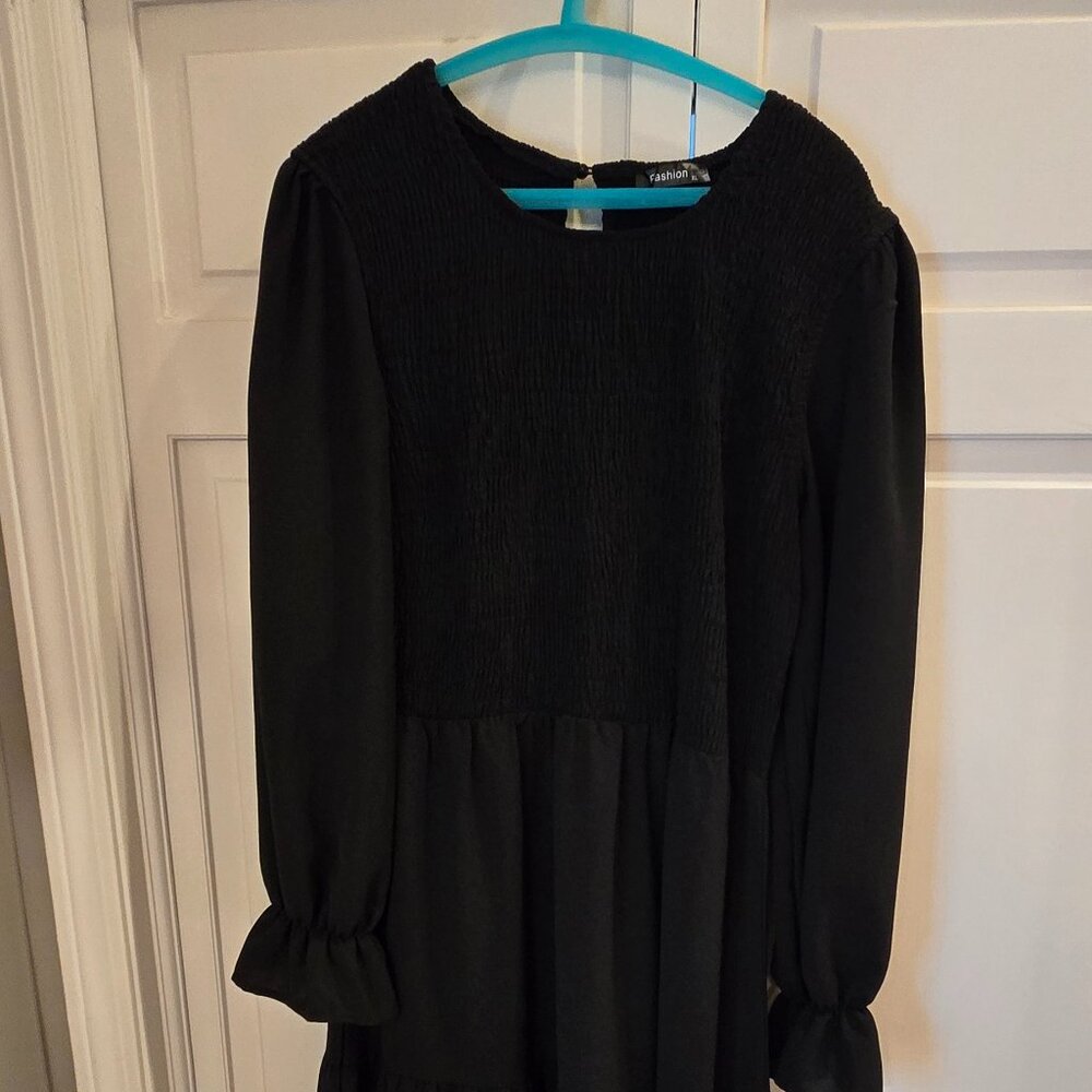 Long black dress